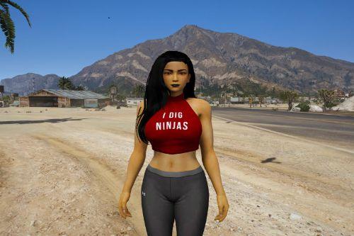 Asian girl (based on Mai Shiranui) [Add-On Ped]